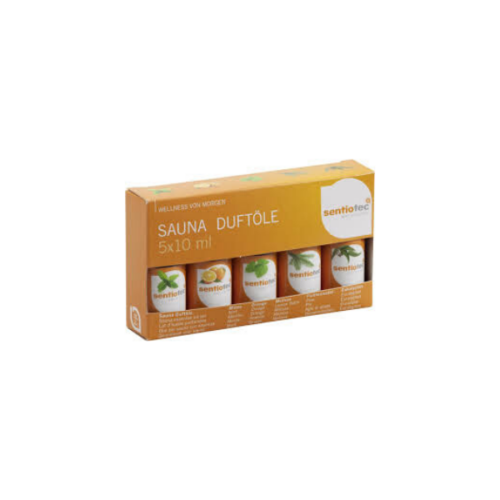Kit 5 huiles essentielles pour sauna - 5x10ml - Sentiotec