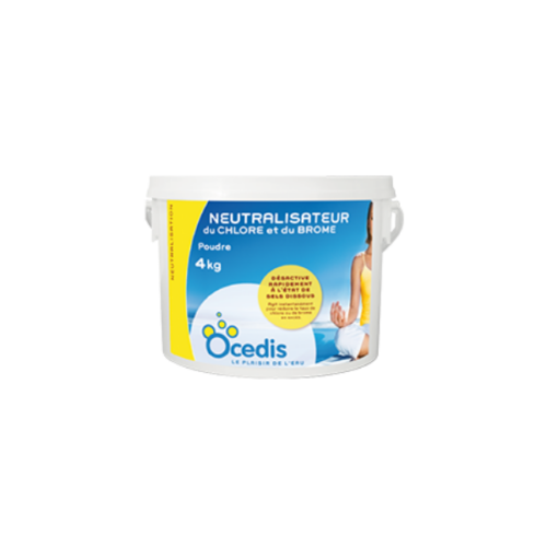 Neutralisateur chlore et brome - seau 4kg - Ocedis ou Acti